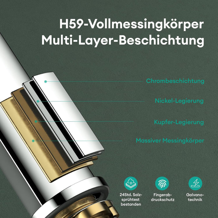 Mai &amp; Mai Wasserhahn Bad Waschtischarmatur Einhebelmischer Mischbatterie Bad Armatur Badezimmer aus