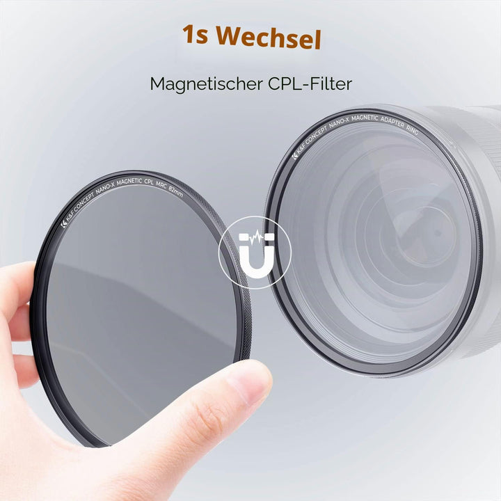 K&amp;F Concept Magnetic Filter Set Nano X-Serie 62mm Magnetisches Schnellwechsel System Quick Swap Syst