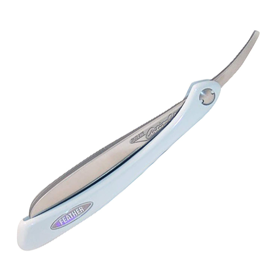 Feather Artist Club DX Series Stainless Steel Arm Faltbarer Rasierer mit Perlengriff