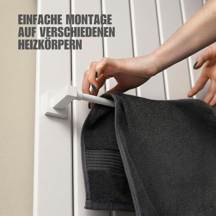Handtuchhalter Heizkörper - ausziehbar - Handtuchhalter Magnetisch - Badheizkörper Handtuchhalter au