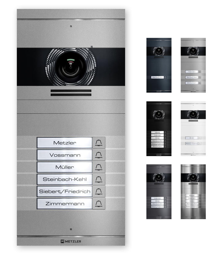 Metzler VDM10 2.0 Video Türsprechanlage, Sprechanlage Individuell konfigurierbar mit austauschbarem