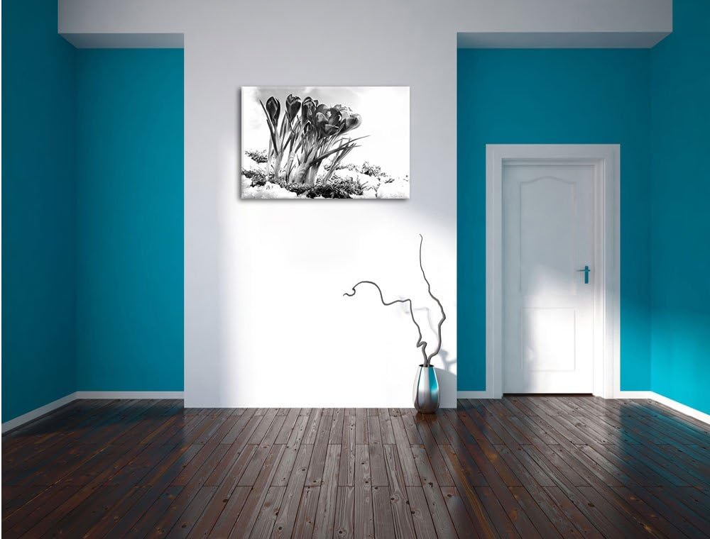 Pixxprint Frühling florwer Hintergrund als Leinwandbild | Grösse: 100x70 cm | Wandbild | Kunstdruck