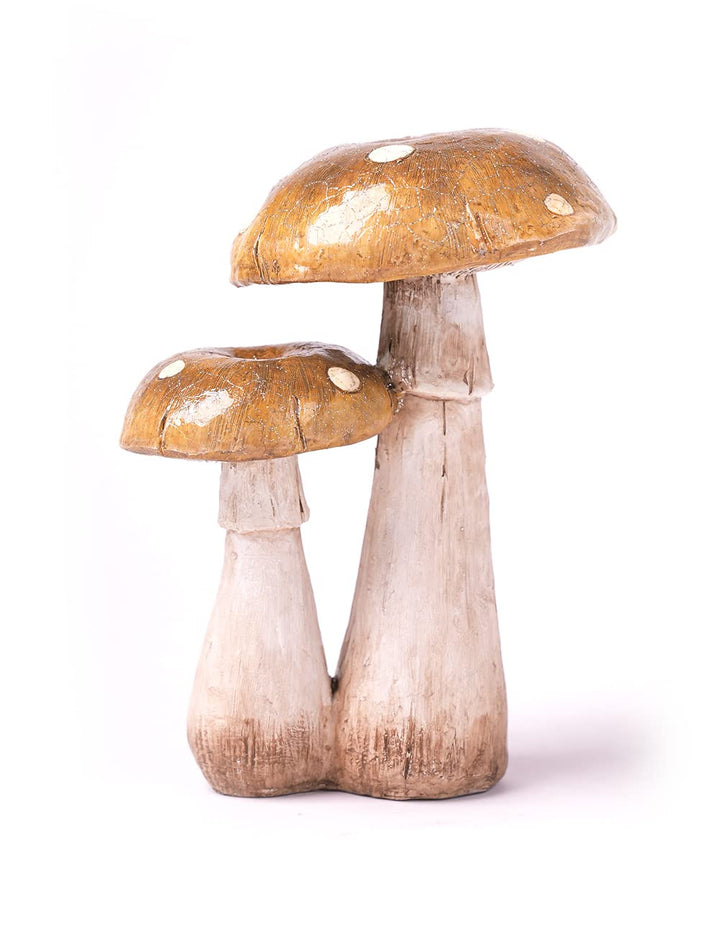 SEINHIJO Pilze Skulptur Dekor Modern Statue Garten Arts Wohnzimmer Kunst Keramik Geschenk 18cm 2pcs