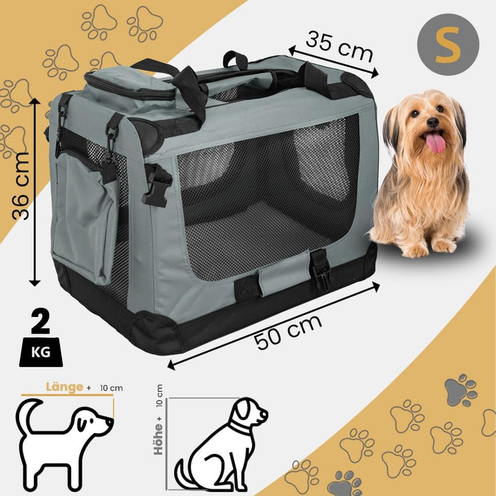 Faltbare Hundebox Transporttasche Transportbox Auto für Katze Hunde Grosse Kleine Box Bag Bed Decke