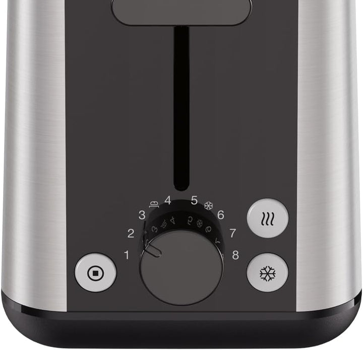 Braun Toaster PurShine HT 1610 BK, 25cm Brot Schlitz, 8 Bräunungsgrade, Aufwärm- &amp; Auftaufunktion, B