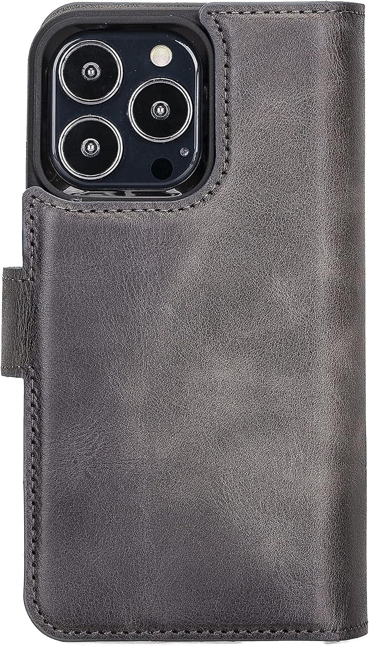Solo Pelle Lederhülle kompatibel für iPhone 13 Pro Max in 6.7 Zoll abnehmbare Hülle (2in1) Harvard D