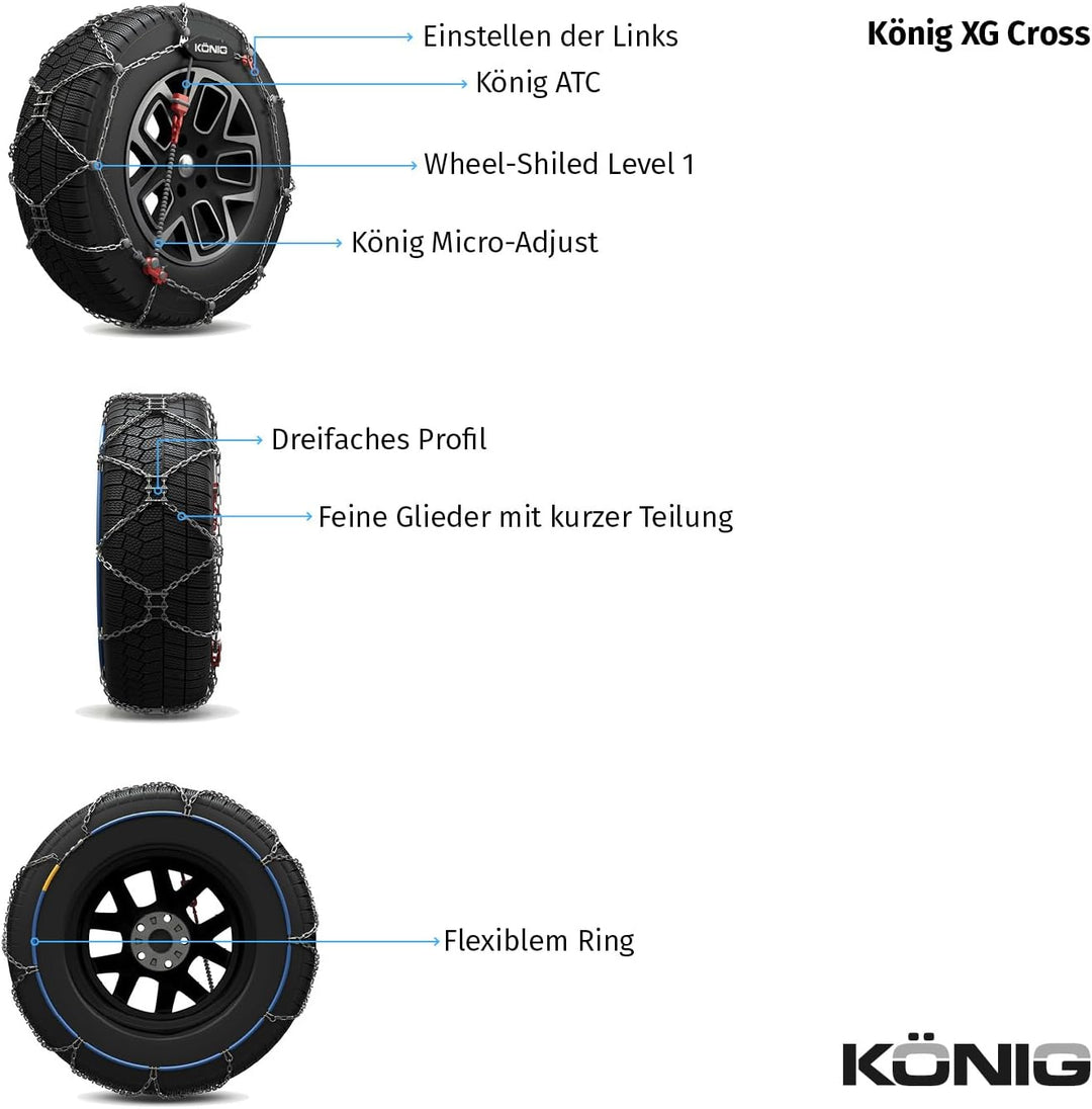 KÖNIG XG Cross 246 - Schneeketten, 246