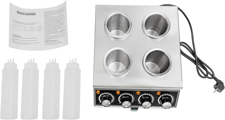 Sossenwärmer,Sossenwärmemaschine aus Edelstahl,Sossenwärmemaschine mit Druckflasche,Temperatur Einst