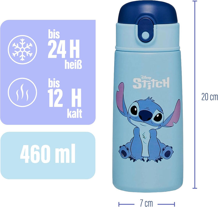 Seven Lilo &amp; Stitch Trinkflasche, Thermosflasche, Wasserflasche, Thermosflasche aus Edelstahl, BPA-f