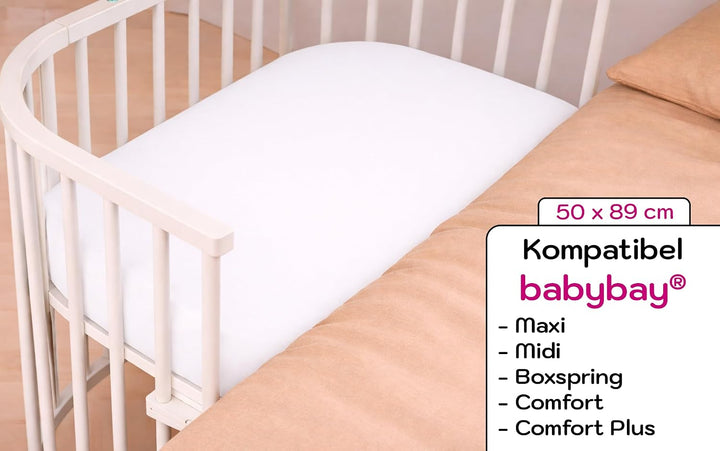 Matratzenschoner 50x89-100% Wasserdicht – kompatibel mit Babybay Maxi, Boxspring, Comfort und Comfor