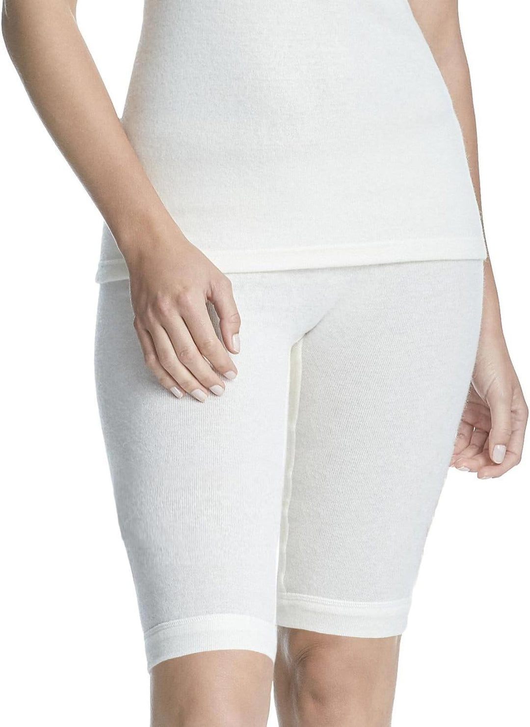 Sangora 2er Sparpack Angora Damen Langbeinschlüpfer 8050900, S-XXL 36-54 S Wollweiss, S Wollweiss