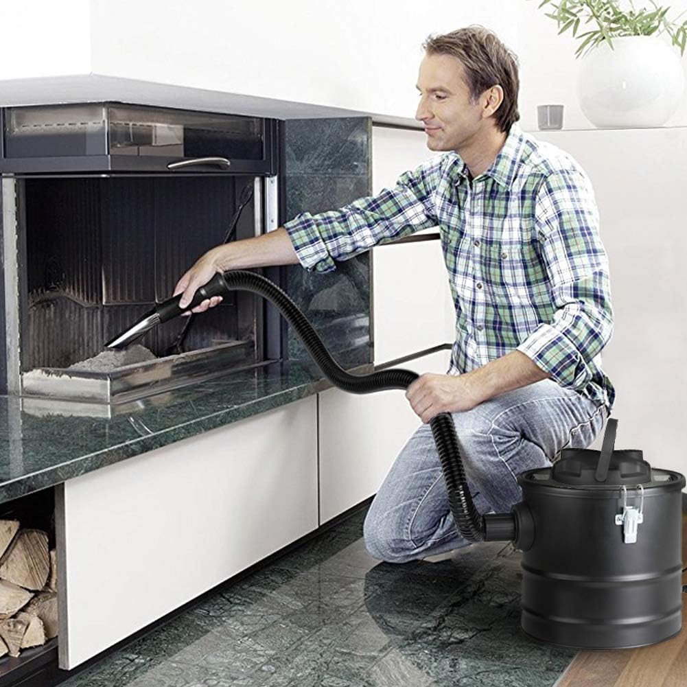 BAKAJI 2in1 Aschesauger 1200W Kaminsauger für Kamin - 20L Volumen - Saug- und Blasfunktion mit Hepaf