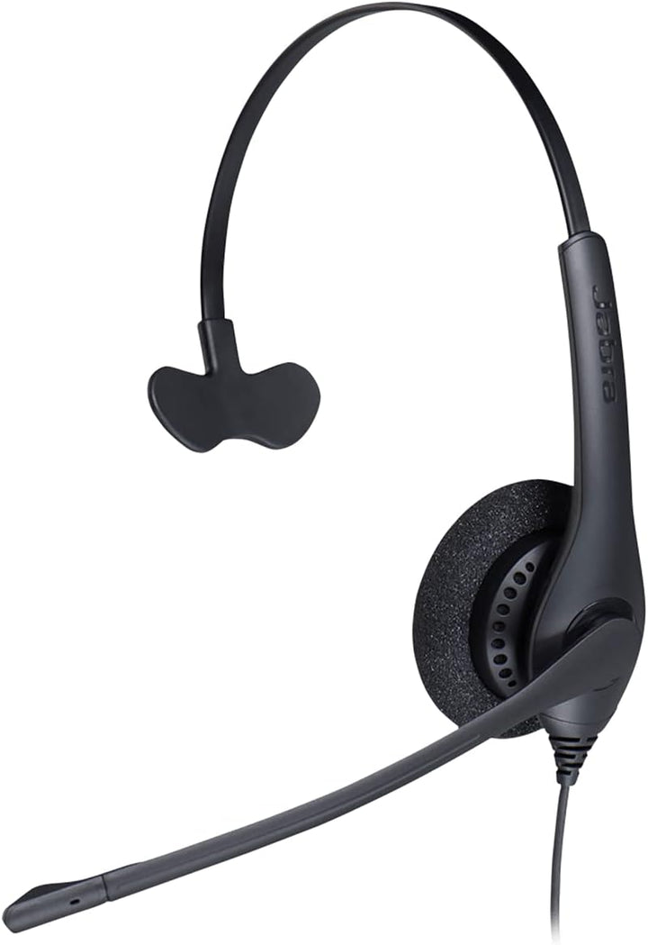 Jabra Biz 1500 USB-A On-Ear Mono Headset - Kabel-Kopfhörer mit geräuschunterdrückendem Mikrofon, Bed