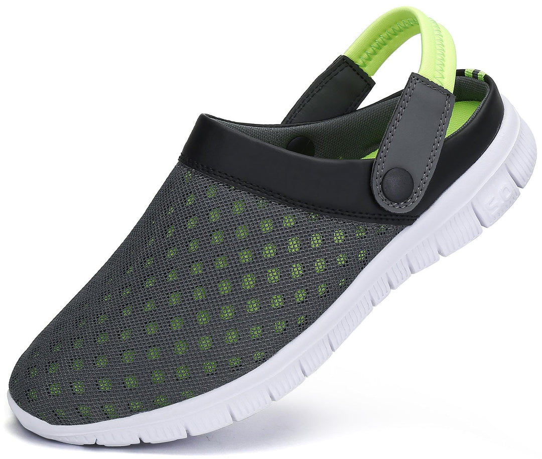 SAGUARO Sommer Unisex Clogs Hausschuhe Mesh Atmungsaktiv Gartenschuhe Gr. 36-48, 36 EU Gr&amp;