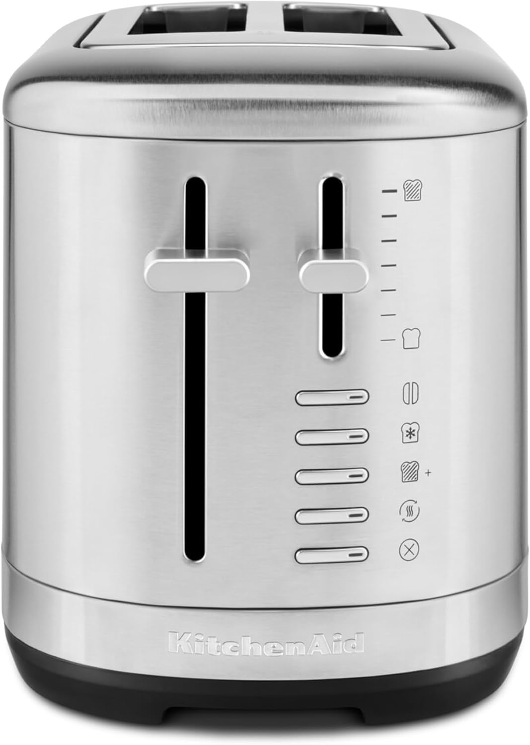 KitchenAid 5KMT2109ESX Toaster 2 Scheiben, extra breite Schlitze für Bagels &amp; dickes Brot, 7 Bräunun