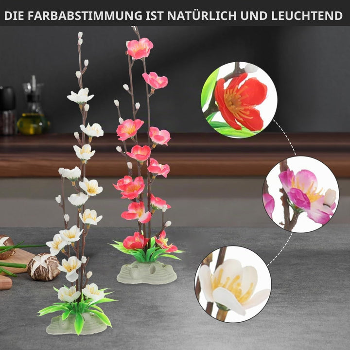 BESPORTBLE 4 StüCk Sashimi Dekoration Blume KüNstliche Sushi Teller Deko Japanische Plattendekoratio