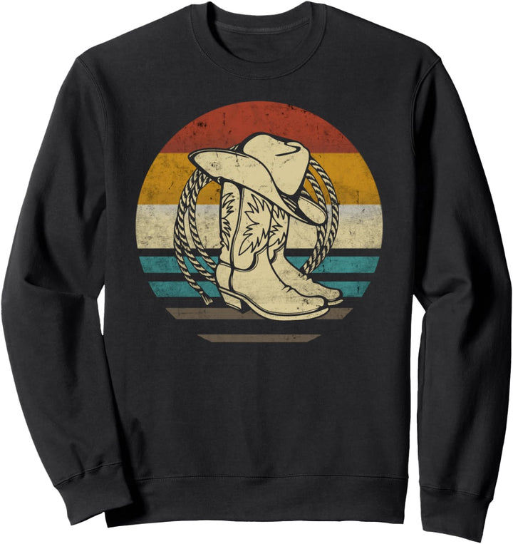 Westernreiten Westernreiterin Reiten Cowgirls Retro Vintage Sweatshirt
