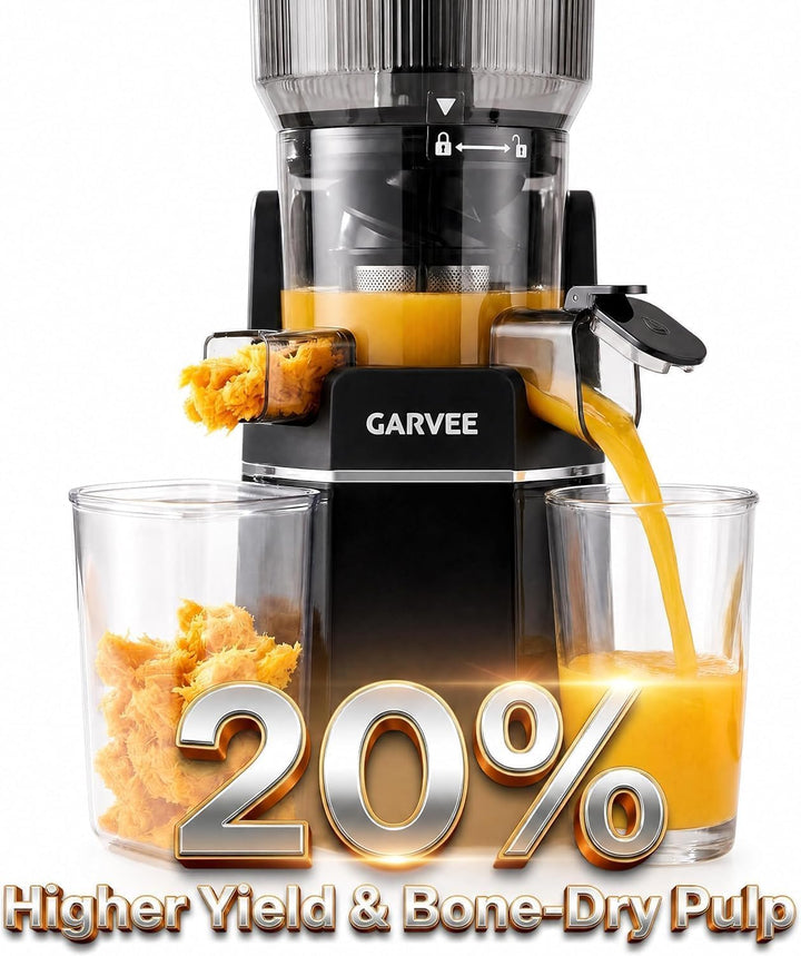GarveeHome Entsafter Slow Juicer 250W Kaltgepresst Für Die Gesunde Küche