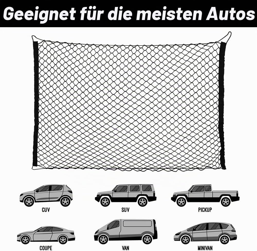 DONGKER Auto Schutznetz Trennnetz, Hundegitter für den Kofferraum, Universal Haustier Trenngitter Si