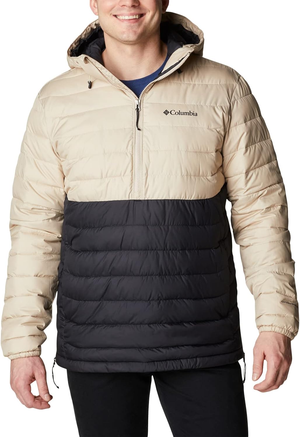 Columbia Herren Powder Lite Isolierte Jacke im Anorak-Stil Ancient Fossil, Black S, Ancient Fossil,