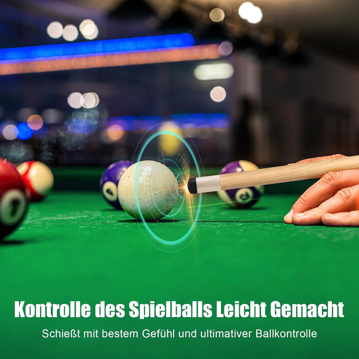 Pool Queue, 58 Zoll Billard Queue Kanadischer Ahornholz Pool Cue 13mm Spitzen für Professionelle Bil