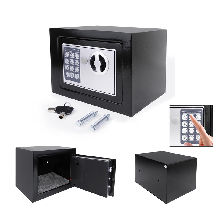 Tresor Safe mit Schlüssel Elektronisches Passwort Safe Cabinet wasserdicht Safe Ganzstahl In-Wall Ho