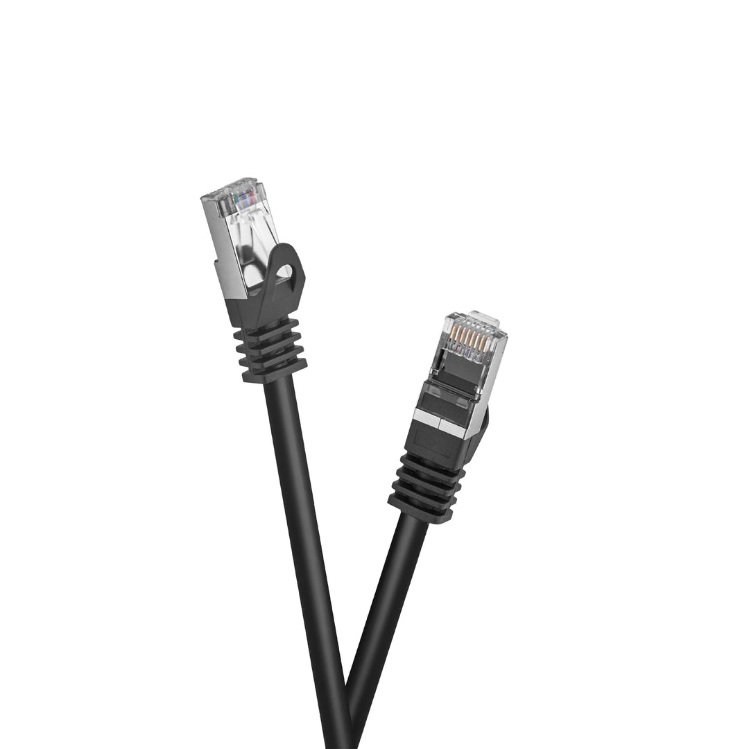 celexon CAT 6A Patchkabel S/FTP - 3m - schwarz - RJ45 auf RJ45, TIA/EIA 568B - 10 Gbps, 500 MHz - ho