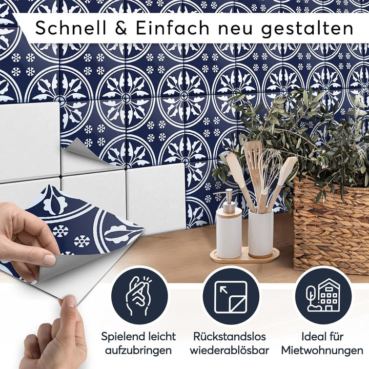 CREATISTO Mosaik Klebefliesen Stickerfliesen Fliesenfolie - Aufkleber Folie für Fliesen I Stickerfli