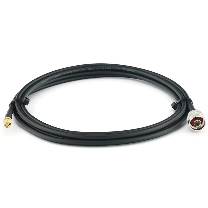 3m RP-SMA Stecker auf N Stecker Koaxialkabel — 3 Meter Verlustarmes HF-240 (LMR 240 Äquivalent) Ante