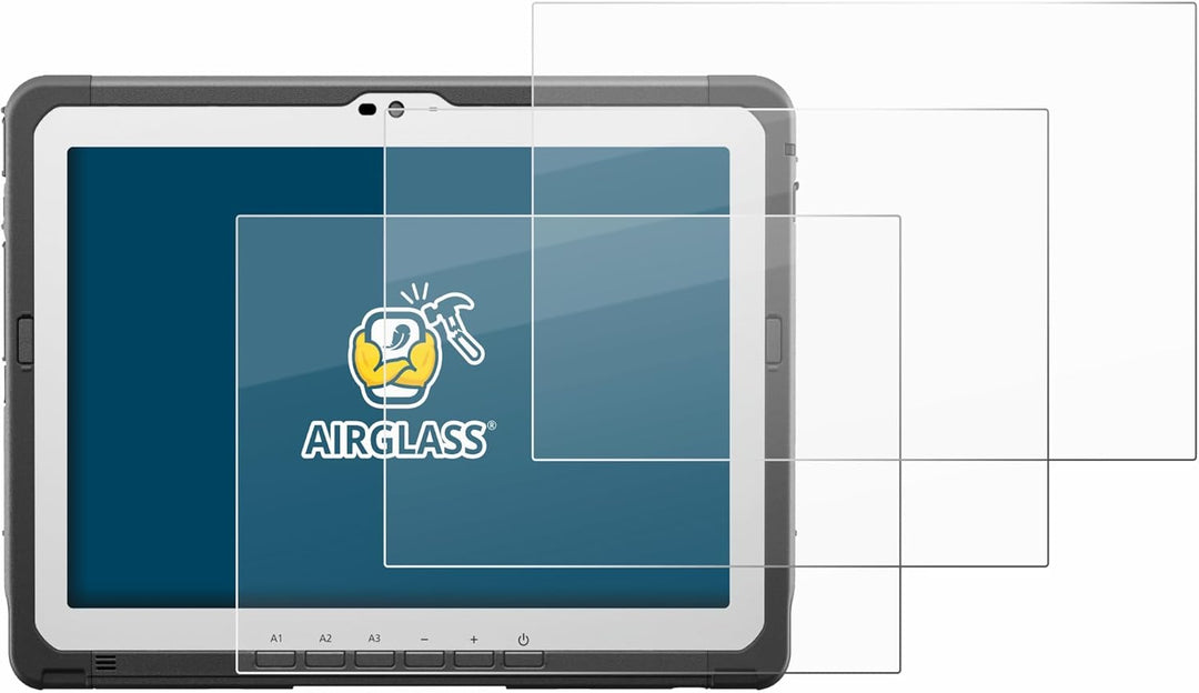 BROTECT 3 Stück Schutzglas für Panasonic Toughbook FZ-A3 Schutzfolie Panzer Folie Glas[Extrem Kratzf