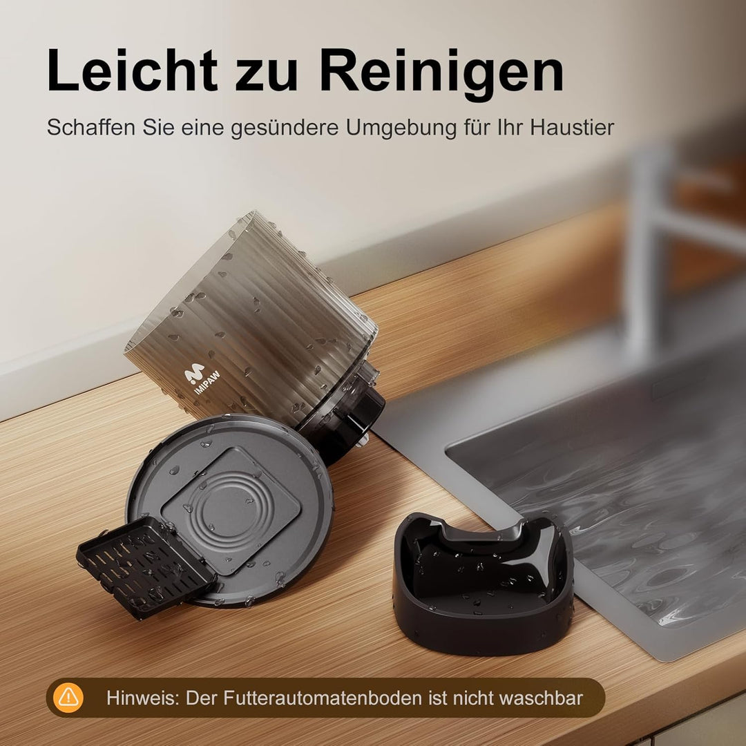 IMIPAW Futterautomat Katze, 5G | 2.4G WiFi Katzenfutter Automat, APP-Steuerung Futterspender für Kat