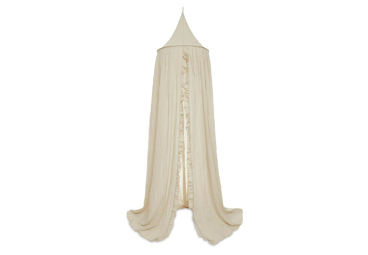 Jollein Baldachin - Höhe 245 cm - Vintage Ruffle Nougat Ruffle, Nougat H245 x B42 cm (1er Pack), Ruf