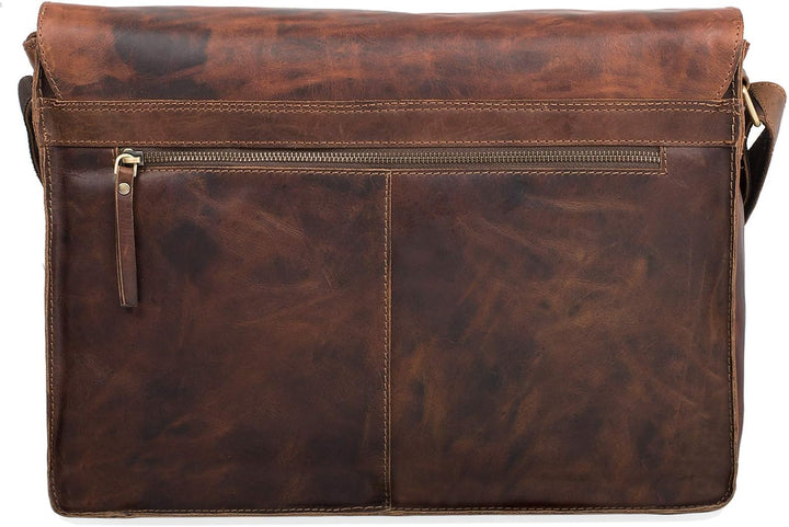 STILORD Hannes Umhängetasche Leder Herren Damen Vintage A4 gross Messenger Bag Uni Arbeit Büro Busin