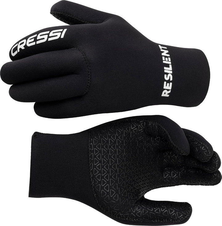 Cressi Black Neoprene Gloves Resilient 3mm - Tauchhandschuh aus Weichem 3 mm Neopren, Hohe Elastizit