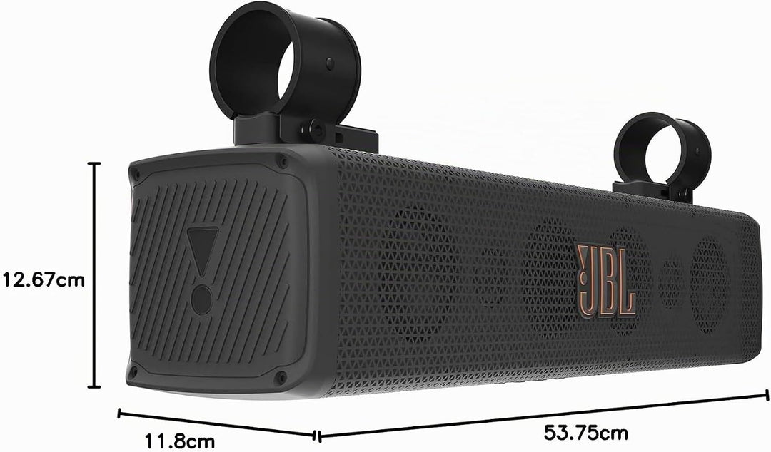 JBL RallyBar S Universal Outdoor Soundbar - 21", 150W, Bluetooth, IP66 | 8-Lautsprecher-System Fahrz