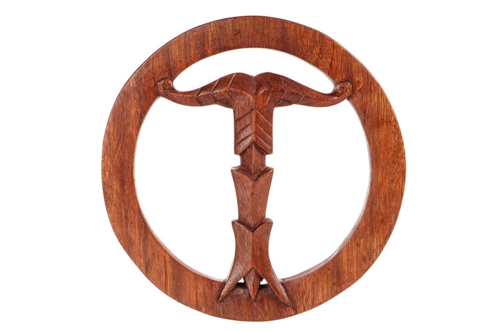 Windalf Nordische Wandkunst IRMINSUL Ø 20 cm Wikinger Wandschmuck Rechtum Fülle Wandskulptur Handarb