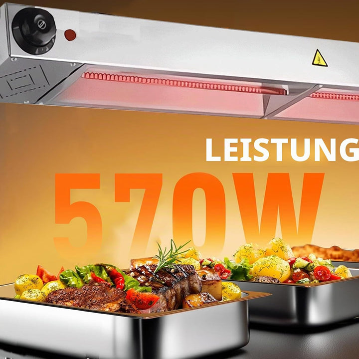 Wärmelampe Küche Gastro, Edelstahl Hängende Speisenwärmer Lampe, Kommerziell Lebensmittel Wärmelampe