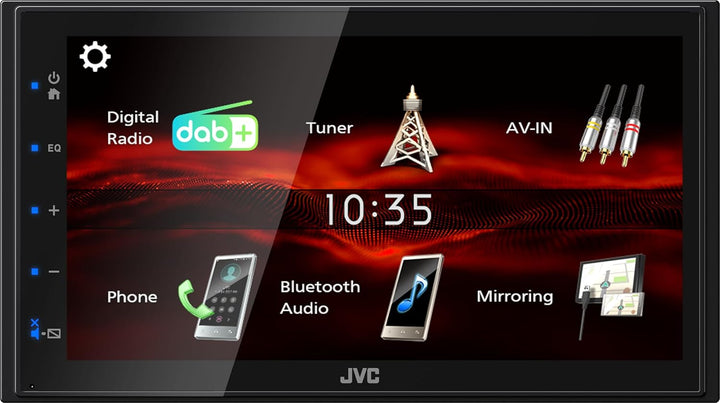 JVC KW-M180DBT - 17,3 cm (6,8") Digital Media AV-Receiver mit Quick Boot &amp; Android USB-Mirroring (4x
