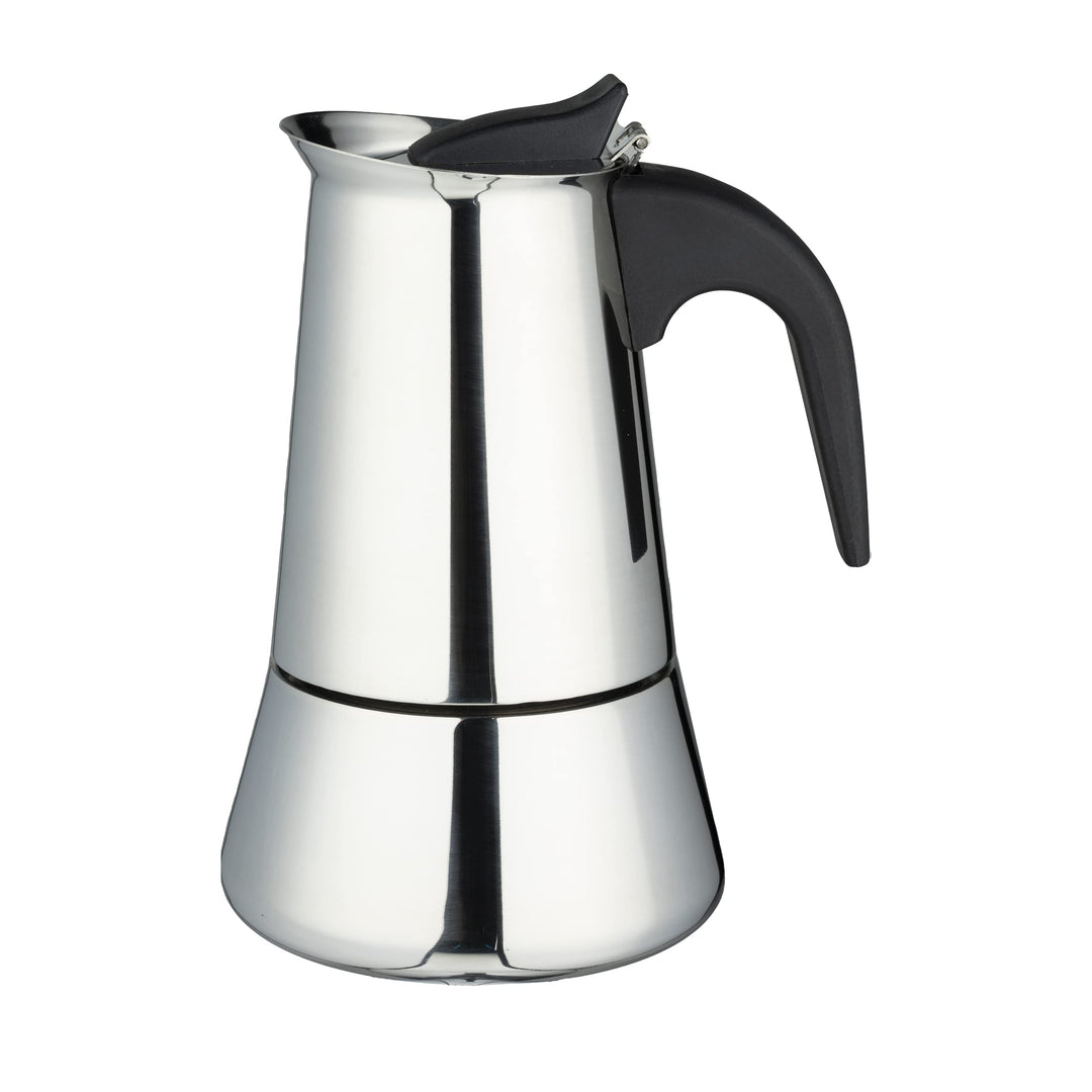 Café Olé Espressokocher für Herd, Edelstahl, 12 Tassen, geeignet für Induktions-, Keramik-, Gas- und