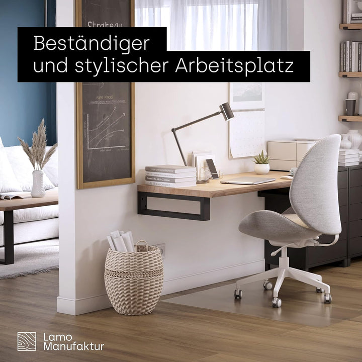 LAMO Manufaktur Waschtischplatte, Holzplatte Waschtisch Baumkante, 70x60 cm (AxB), Dunkel, ohne Mont