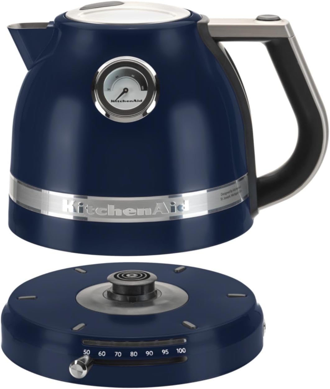KitchenAid Wasserkocher mit Temperatureinstellung von 50 bis 100°C | Teekocher mit Kalkfilter 1,5L |