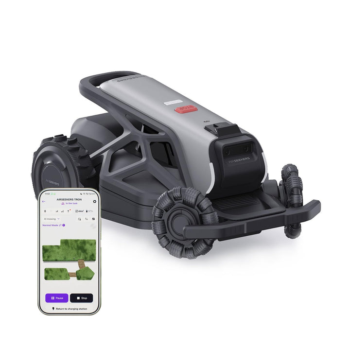 Mähroboter ohne Begrenzungskabel AIRSEEKERS TRON SE,bis 65% Steigung,App Steuerung,KI TrueVision-Nav