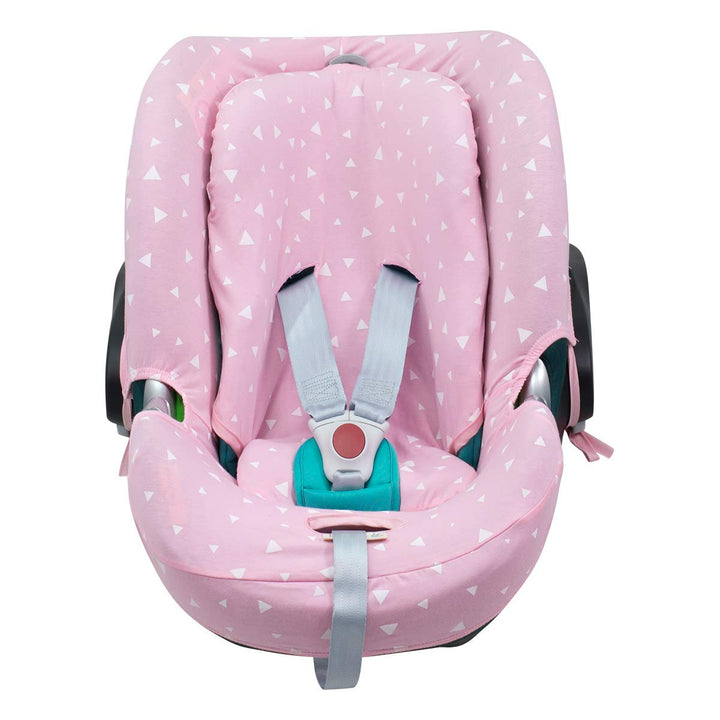 JYOKO Kids Bezug für Autositz kompatibel mit Cybex Aton Cloud- Q-M-2-4-5, aus Baumwolle (Aton Q, Pin