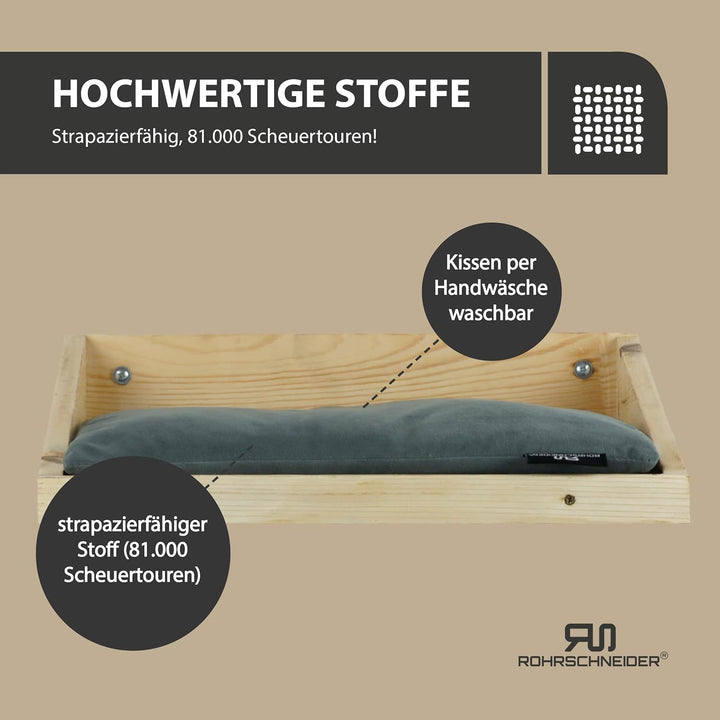 Rohrschneider Kletterwand Katze (alle Katzengrössen) | Made in EU | Katzentreppe kombinierbar | aus