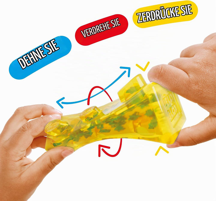 Bizak Jelly Blox Kreativ-Set, 10-teilig, sensorisches Baustein-Set mit weichen und bunten Bausteinen
