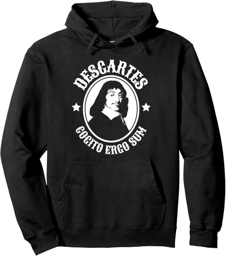 Cogito Ergo Sum Rene Descartes Zitat Pullover Hoodie