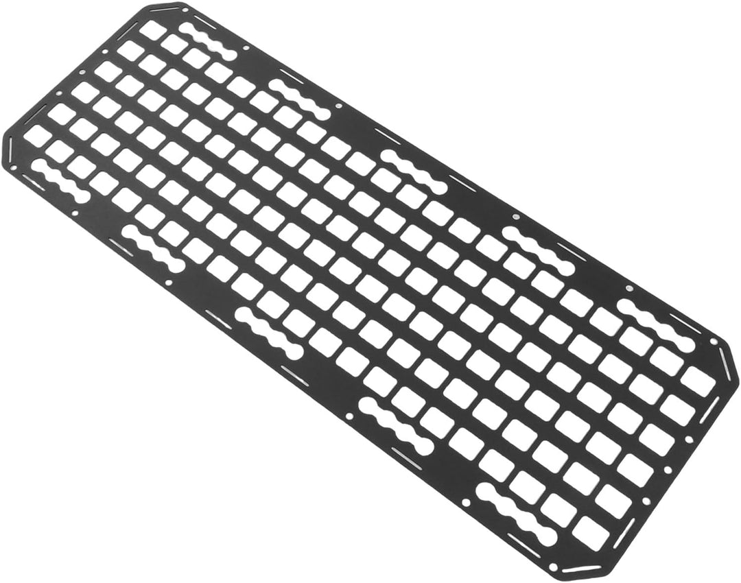 Wakects Seitenbett-Molle-Panel, Aluminium-L-Schienen-Aufbewahrungspanel, Maximieren den Fahrzeugraum