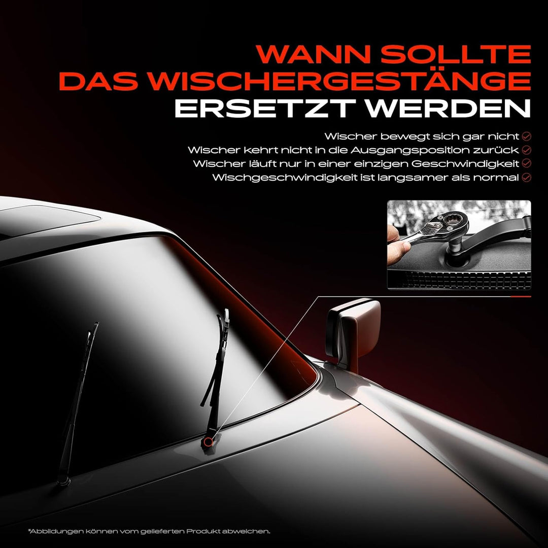 Frankberg 1x Scheibenwischer Wischergestänge ohne Motor Vorne Links oder Rechts Kompatibel mit Galax
