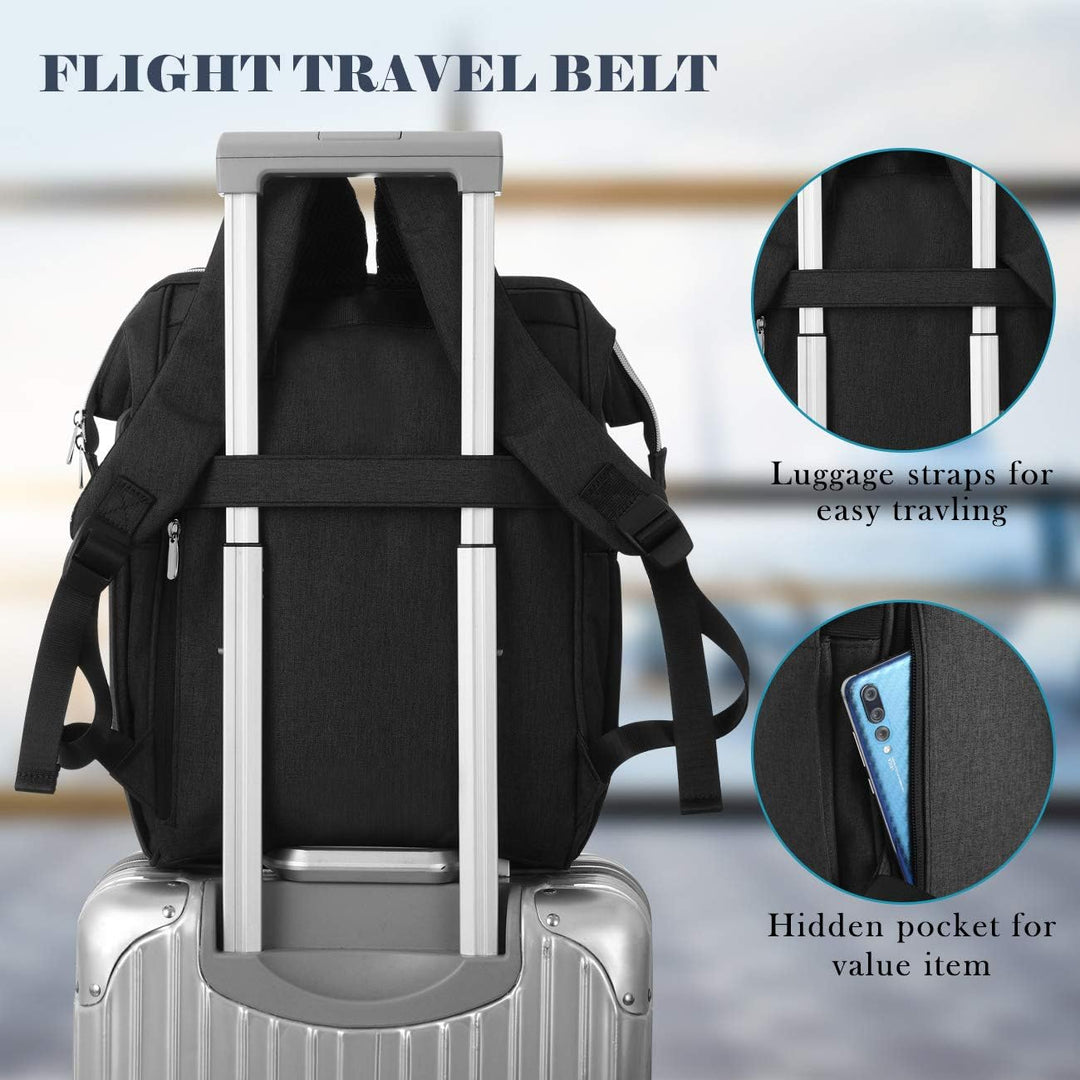 Rucksack Damen, Rucksack Schule mit 15.6 Zoll Laptopfach &amp; USB-Ladeanschluss,Schulrucksack Mädchen T