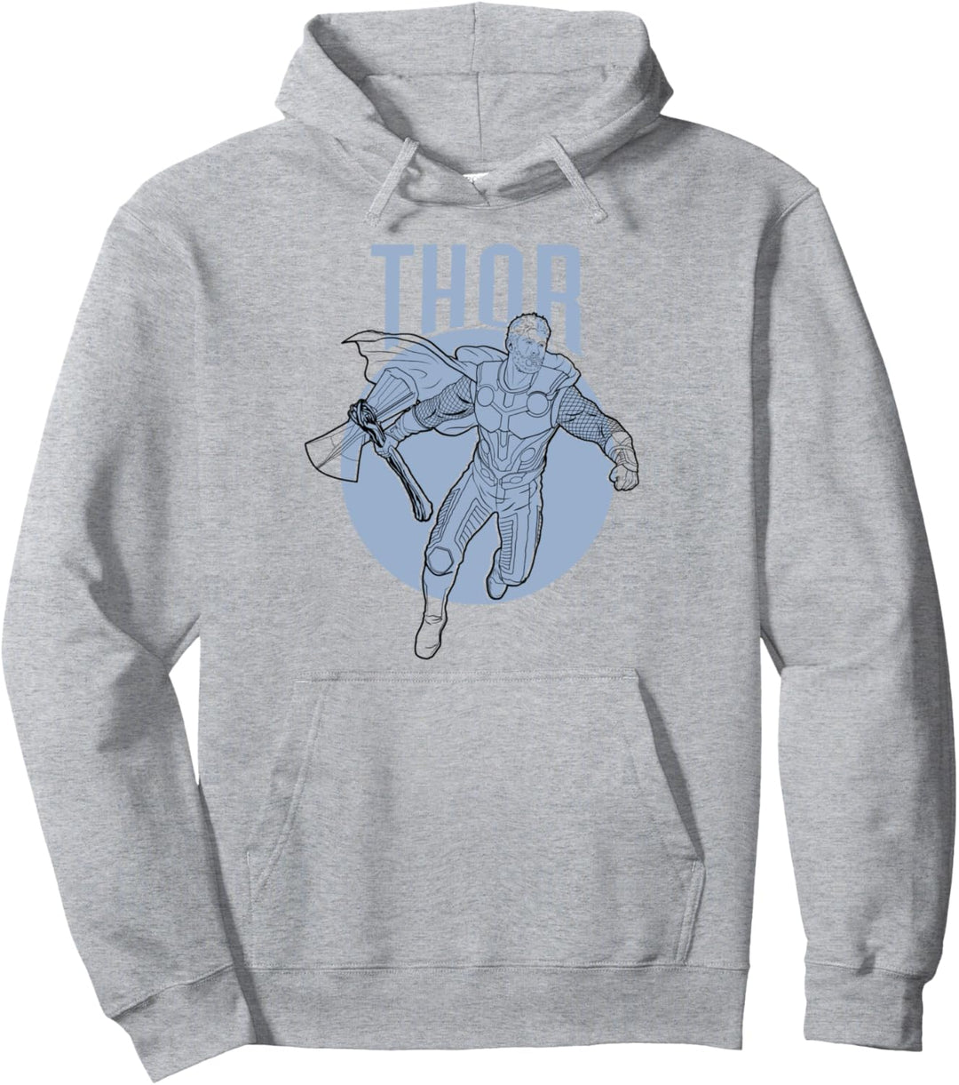 Marvel Avengers: Endgame Thor Outline Portrait Pullover Hoodie